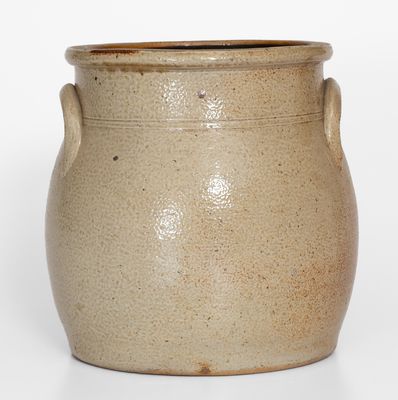 Unusual Squat-Shaped F.B. NORTON & CO. / WORCESTER, MASS. Stoneware Bird Jar