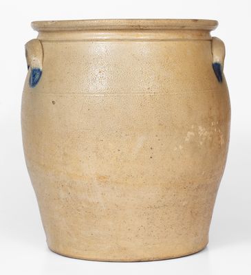 Three-Gallon COWDEN & WILCOX / HARRISBURG, PA Stoneware Jar w/ Elaborate Decoration