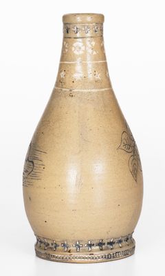 Very Rare Stoneware Bottle w/ Incised Mouse Decoration, probably White's Utica, 1878