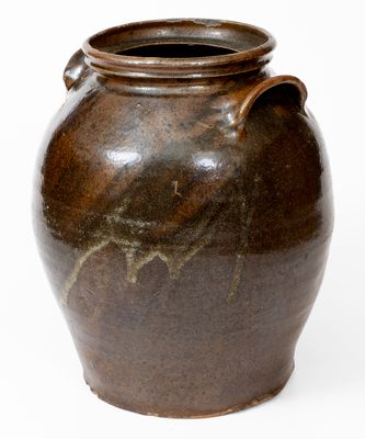 Three-Gallon Stoneware Jar, "Lm," David Drake at Lewis Miles' Stony Bluff Manufactory, Edgefield, SC