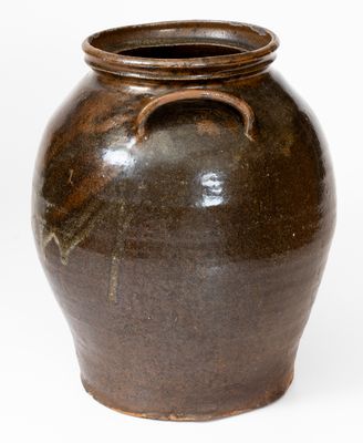Three-Gallon Stoneware Jar, "Lm," David Drake at Lewis Miles' Stony Bluff Manufactory, Edgefield, SC