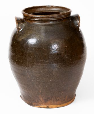 Three-Gallon Stoneware Jar, "Lm," David Drake at Lewis Miles' Stony Bluff Manufactory, Edgefield, SC