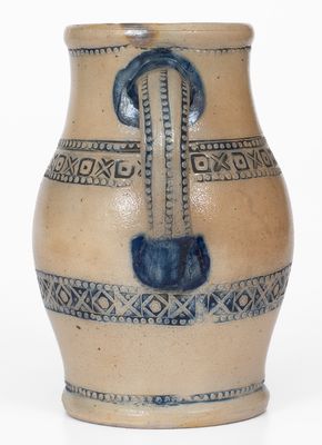 Rare attrib. Richard Remmey, Philadelphia, Stoneware Presentation Pitcher for