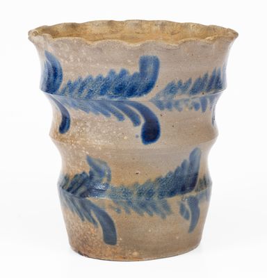 Attrib. David Parr, Jr., Richmond, VA Stoneware Flowerpot