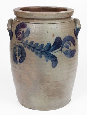 Four-Gallon Stoneware Crock attrib. G. & A. Black / Somerfield, PA