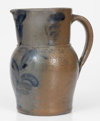 Rare and Fine 1/4 Gal. Stoneware Pitcher attrib. Swank, Johnstown, Pennsylvania