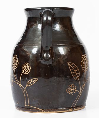 Rare Albany-Glazed Ohio "Beer Growler" Inscribed "Henry Lahr"