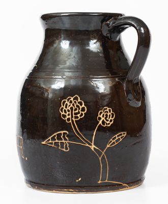 Rare Albany-Glazed Ohio "Beer Growler" Inscribed "Henry Lahr"