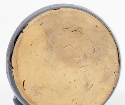 Rare Albany-Glazed Ohio "Beer Growler" Inscribed "Henry Lahr"