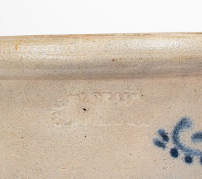 Rare C. W. BRAUN / BUFFALO, NY Stoneware Jar w/ Star Decoration