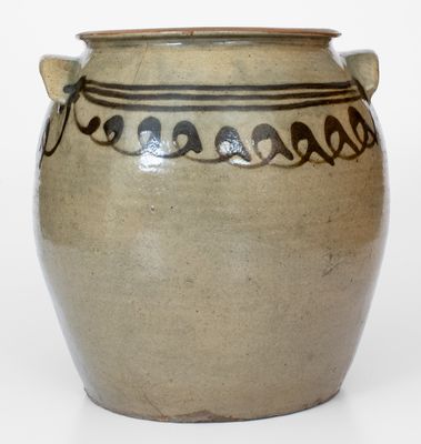 FLINT WARE Stoneware Jar, Trapp & Chandler Pottery, Edgefield District, SC, circa 1850-1852