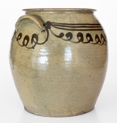 Extremely Rare FLINT WARE Stoneware Jar, Trapp & Chandler, Edgefield District, SC