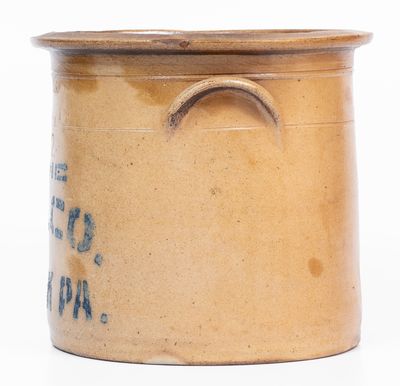 2 Gal. Marked and Stenciled Pfaltzgraff Stoneware Crock,