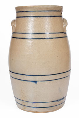 6 Gal. WHITES UTICA, NY Stoneware Churn Dated "1876"