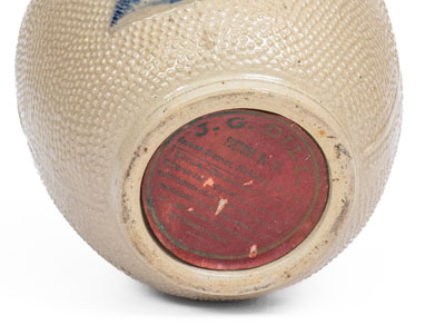 Two Pieces of White's Utica Molded Stoneware, NY State origin, late 19th / early 20th century