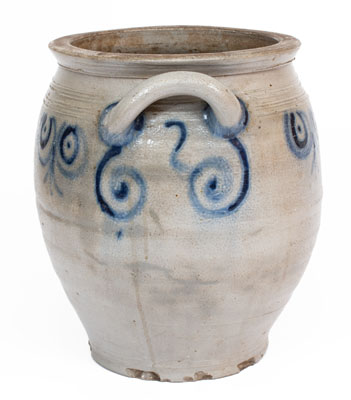 Rare 18th Century Stoneware Jar attrib. Abraham Mead, Greenwich, Connecticut