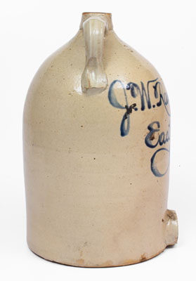 Scarce Three-Gallon East Orange, New Jersey Merchant Jug Cooler