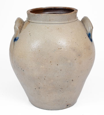 New York State Stoneware Jar w/ Incised Decoration, Inscribed