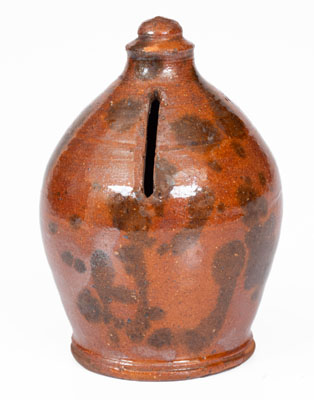 New England Redware Bank, probably John Corliss, Day s Ferry, Woolwich, Maine