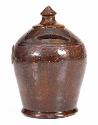 Glazed Redware Presentation Bank, Inscribed