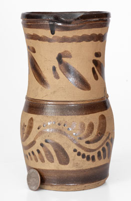 New Geneva or Greensboro, PA Tanware Pitcher, c1885