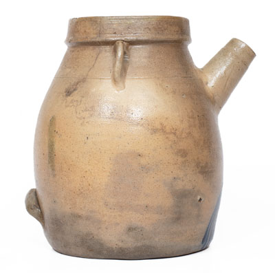 Attrib. White's Pottery, Utica, New York, Stoneware Batter Pail