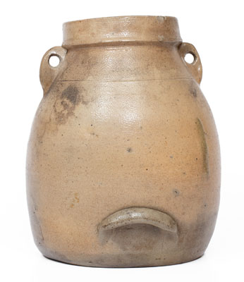 Attrib. White's Pottery, Utica, New York, Stoneware Batter Pail