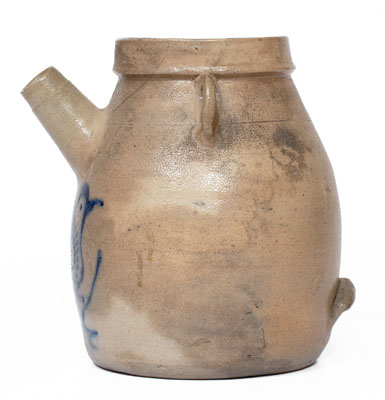 Attrib. White's Pottery, Utica, New York, Stoneware Batter Pail