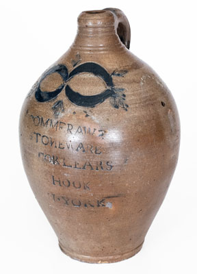 Rare and Important COMMERAW'S / STONEWARE / CORLEARS / HOOK / N. YORK Jug