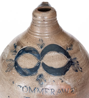 Rare and Important COMMERAW'S / STONEWARE / CORLEARS / HOOK / N. YORK Jug