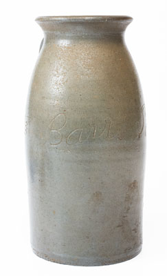 Extremely Rare Putnam County, Tennessee Stoneware Jar: "Barr's Potter Kiln," Jacob C. Barr