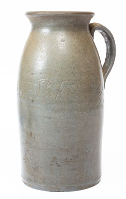 Extremely Rare Putnam County, Tennessee Stoneware Jar: "Barr's Potter Kiln," Jacob C. Barr
