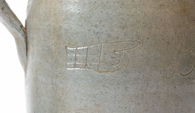 Extremely Rare Putnam County, Tennessee Stoneware Jar: "Barr's Potter Kiln," Jacob C. Barr