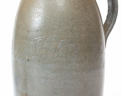 Extremely Rare Putnam County, Tennessee Stoneware Jar: "Barr's Potter Kiln," Jacob C. Barr
