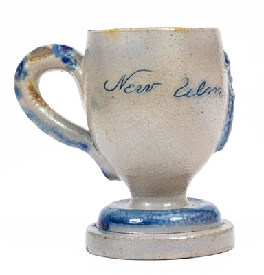 Rare New Ulm, Minnesota Stoneware Mug w/ Applied Stag Inscribed