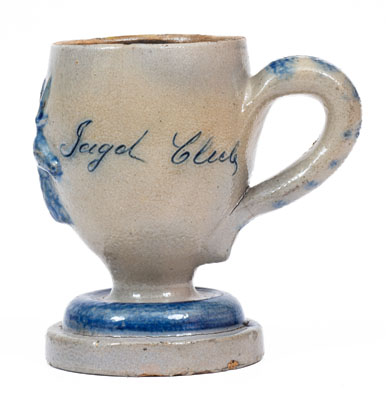 Rare New Ulm, Minnesota Stoneware Mug w/ Applied Stag Inscribed