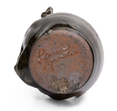 Lanier Meaders Alkaline-Glazed Stoneware Face Jug, Cleveland, GA, circa 1985