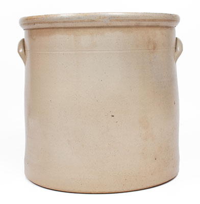 Six-Gallon FULPER BROS. / FLEMINGTON, N.J. Stoneware Bird Crock, c1881-98