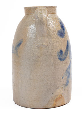 Cobalt-Decorated Ohio Stoneware Canning Jar, Inscribed "OH", circa 1875