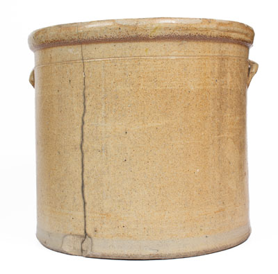 Scarce 12 Gal. Ohio Stoneware Crock w/ Marching Man Decoration