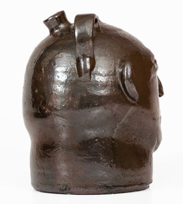 Very Rare Stoneware Face Jug attrib. William Hewell at the "Daddy Bill" Dorsey Pottery, Mossy Creek, White County, GA