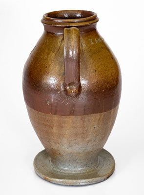 Extremely Rare Stoneware Vase Inscribed "I AM FROM 10EC" (TENNESSEE), Middle TN origin