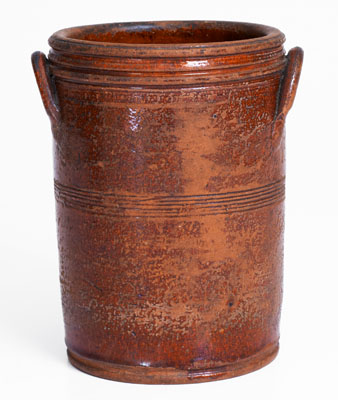 Attrib. Cain Pottery, Sullivan County, TN Redware Jar, circa 1840-1880