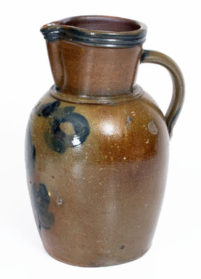 Rare A. KEISTER & .CO / STRASBURG, VA Two-Gallon Stoneware Pitcher w/ Elaborate Decoration, circa 1850
