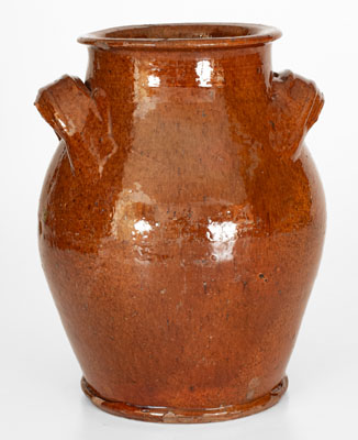Eastern Tennessee Redware Jar, second or third quarter 19th century
