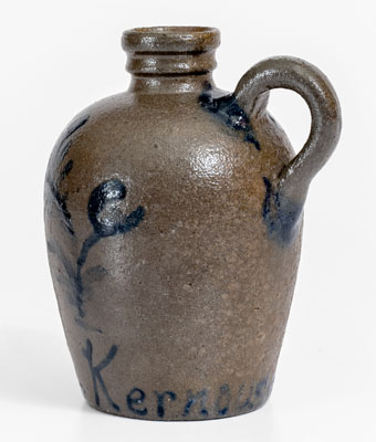 Exceptional Small-Sized Stoneware Presentation Jug attrib. G. & A. Black (Somerfield, PA), Inscribed "Joseph Kernouse"