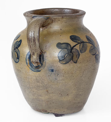 Very Rare Rockingham County, VA Vertical-Handled Stoneware Jar attrib. Andrew Coffman / Zigler, Timberville, circa 1835