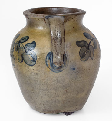 Very Rare Rockingham County, VA Vertical-Handled Stoneware Jar attrib. Andrew Coffman / Zigler, Timberville, circa 1835
