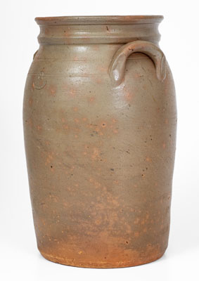 Very Rare "KNOXVILLE, TENN." Salt-Glazed Stoneware Jar, Grindstaff Pottery, c1885-1895