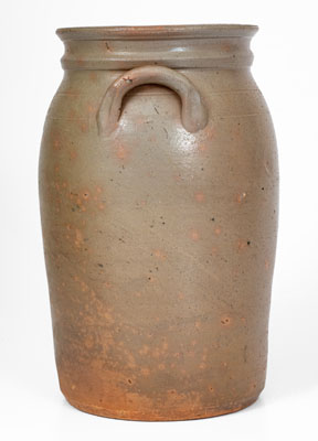 Very Rare "KNOXVILLE, TENN." Salt-Glazed Stoneware Jar, Grindstaff Pottery, c1885-1895